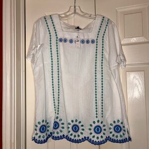 Talbots NWT ladies spring blouse